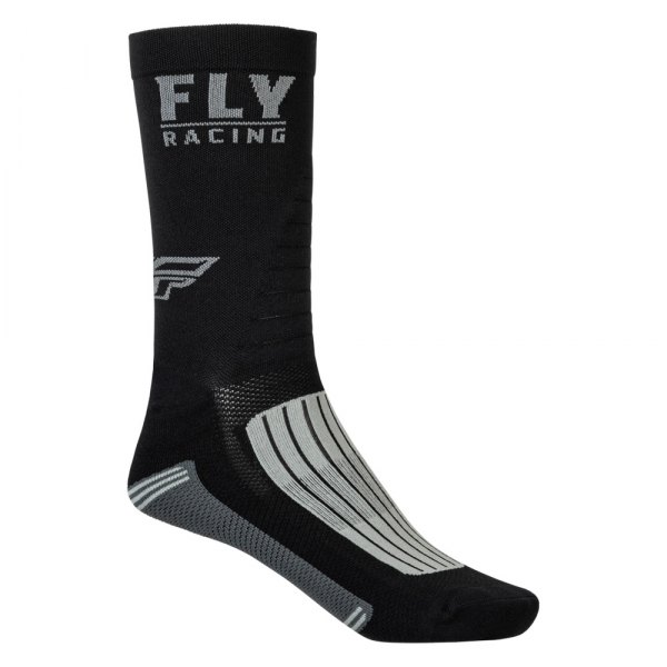 Fly Racing® - Factory Rider Socks (Small/Medium, Black/Gray)
