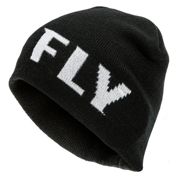 Fly Racing® - Fitted Men's Beanie (Black/White)