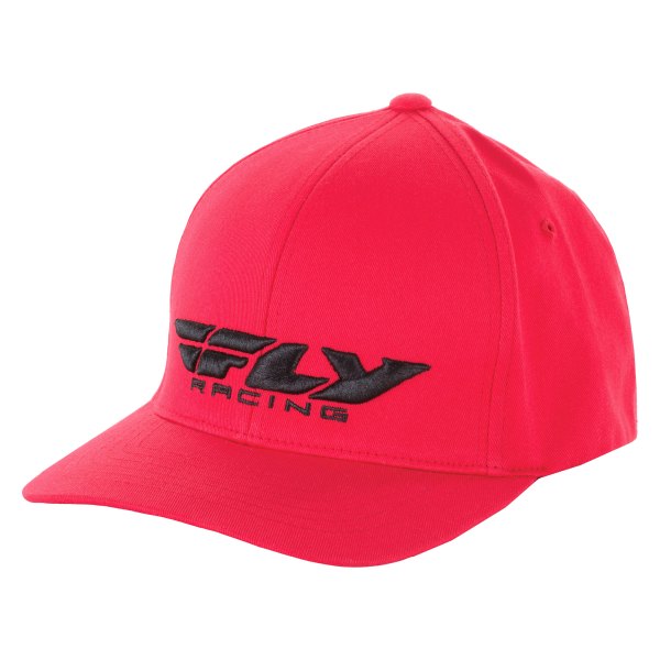 Fly Racing® - Podium Adult Hat (Small/Medium, Red)