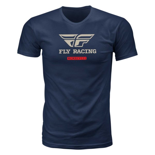 Fly Racing® - Evolution Tee (Large, Navy)