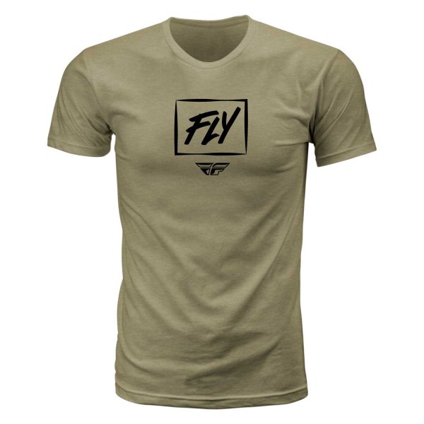 Fly Racing® - Zoom Tee (2X-Large, Light Olive)