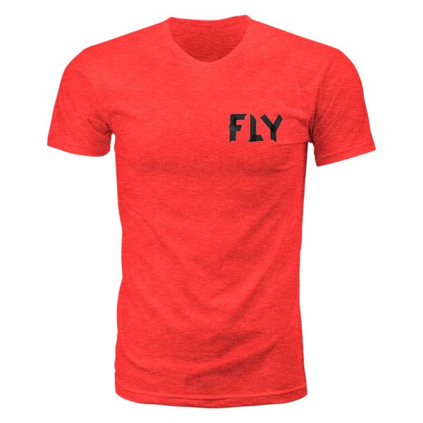 Fly Racing® - Tape Tee (2X-Large, Red Heather)