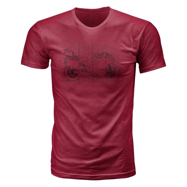 Fly Racing® - Variety T-Shirt (3X-Large, Burgundy)