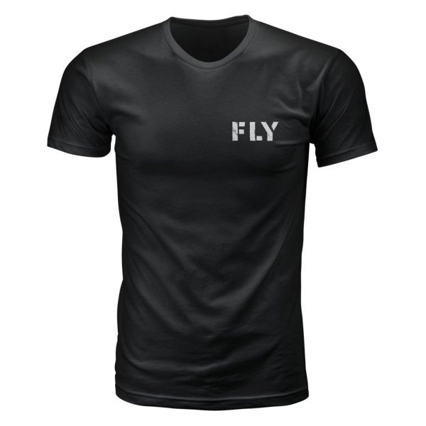 Fly Racing® - Military T-Shirt (2X-Large, Black)