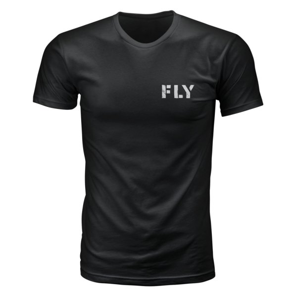 Fly Racing® - Military T-Shirt (Large, Black)