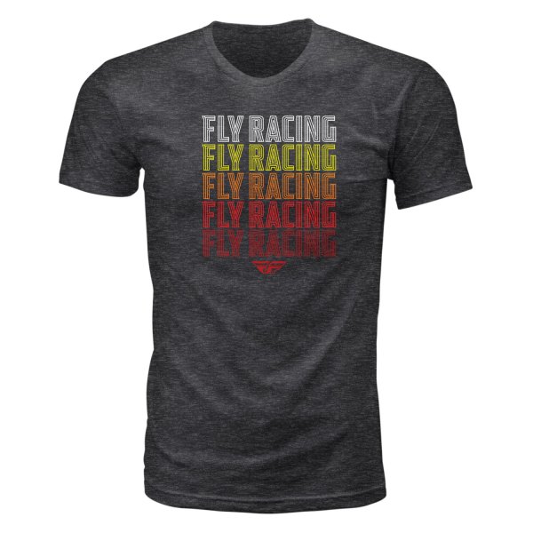 Fly Racing® - Nostalgia T-Shirt (2X-Large, Dark Gray Heather)