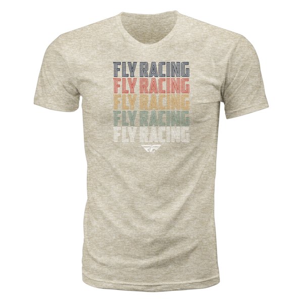 Fly Racing® - Nostalgia T-Shirt (X-Large, Cream Heather)
