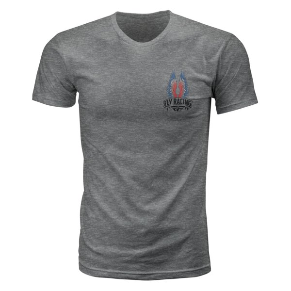 Fly Racing® - Power Ballad T-Shirt (Medium, Dark Gray Heather)
