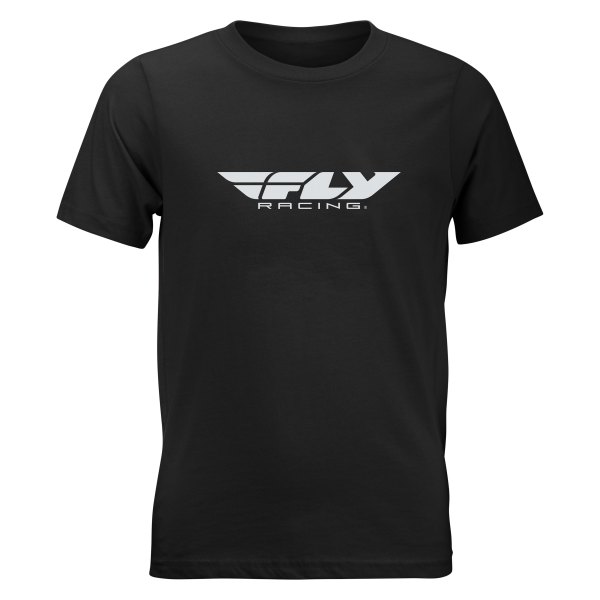 Fly Racing® - Corporate Youth T-Shirt (Large, Black)