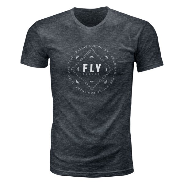 Fly Racing® - Tried Men's T-Shirt (Large, Black Onyx)