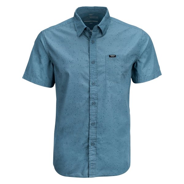 Fly Racing® - Button Up Shirt (Medium, Blue)