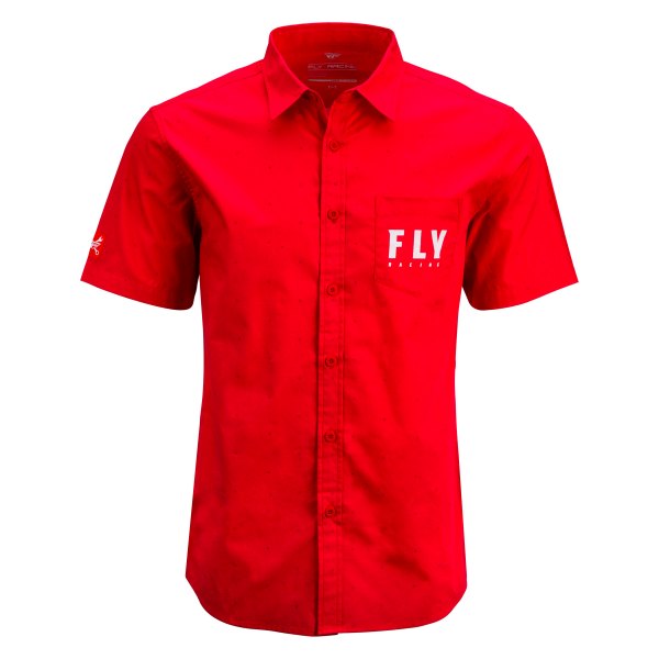 Fly Racing® - Pit Shirt (Medium, Red)