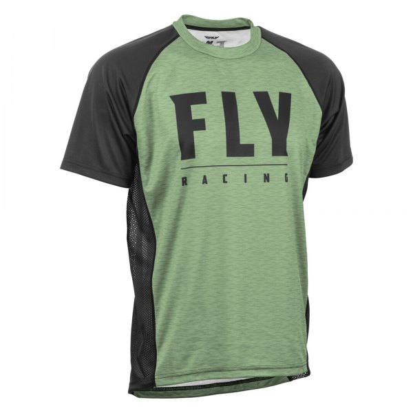 Fly Racing® - Super D Men's Jersey (Medium, Sage Heather/Black)