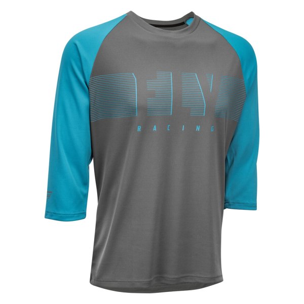Fly Racing® - Ripa 3/4 Sleeve Men's Jersey (Small, Blue/CharcoalGray)