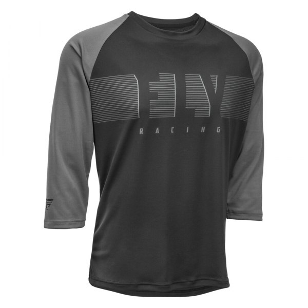 Fly Racing® - Ripa 3/4 Sleeve Men's Jersey (2X-Large, Black/Charcoal Gray)
