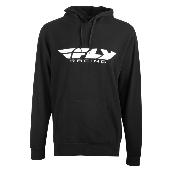 Fly Racing® - Corporate Men's Pullover Hoodie (Large, Black)