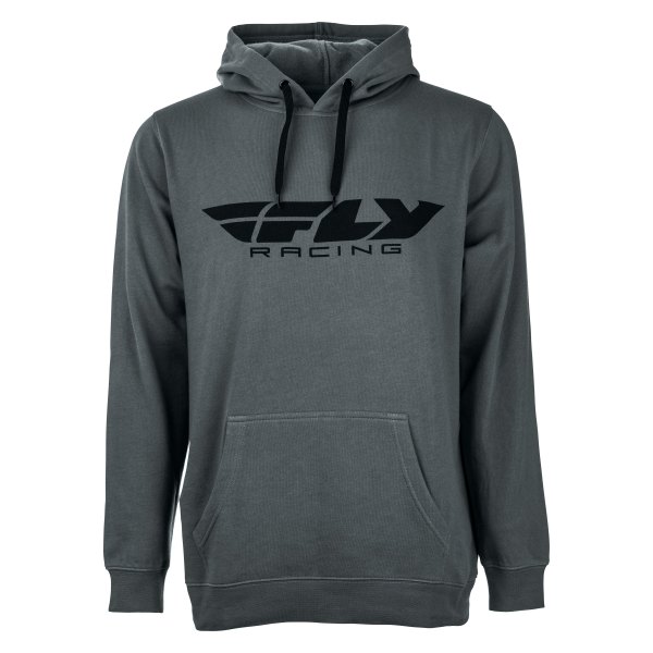 Fly Racing® - Corporate Men's Pullover Hoodie (Medium, Charcoal)