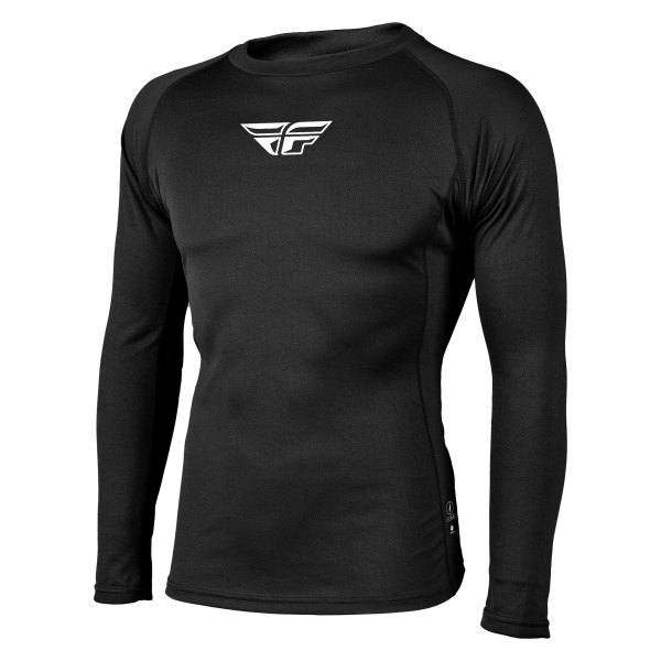 Fly Racing® - Lightweight Men's Base Layer Top (2X-Large, Black)