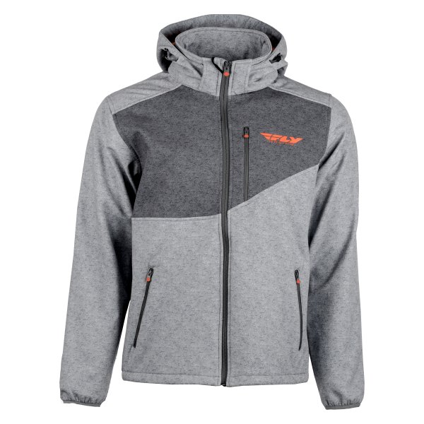 Fly Racing® - Checkpoint Men's Jacket (2X-Large, Gray Heather/Orange)