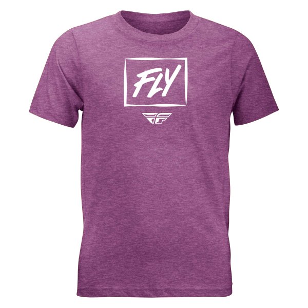 Fly Racing® - Zoom Youth Tee (Large, Purple Heather)