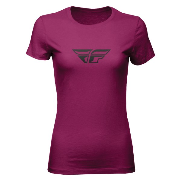 Fly Racing® - F-Wing Women's T-Shirt (2X-Large, Dark Magenta)