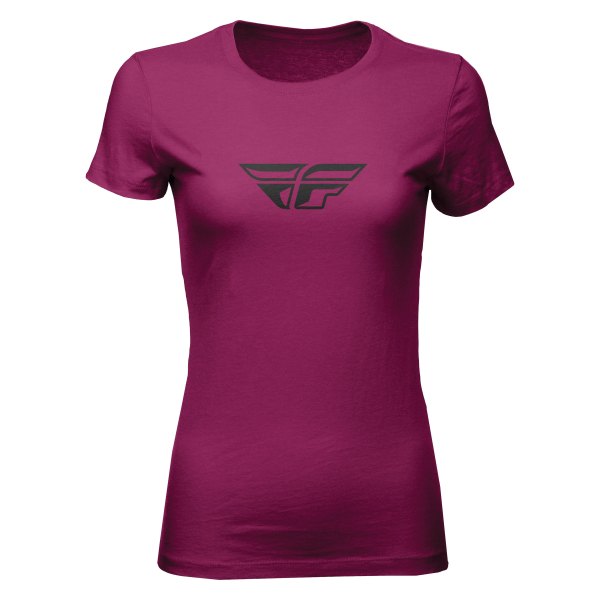 Fly Racing® - F-Wing Women's T-Shirt (X-Large, Dark Magenta)