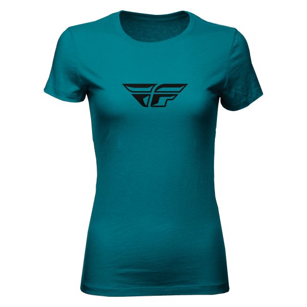 Fly Racing® - F-Wing Women's T-Shirt (Medium, Teal)