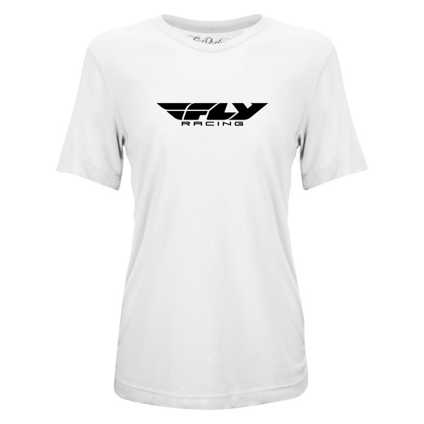 Fly Racing® - Origin Corporate Women's T-Shirt (Medium, White)