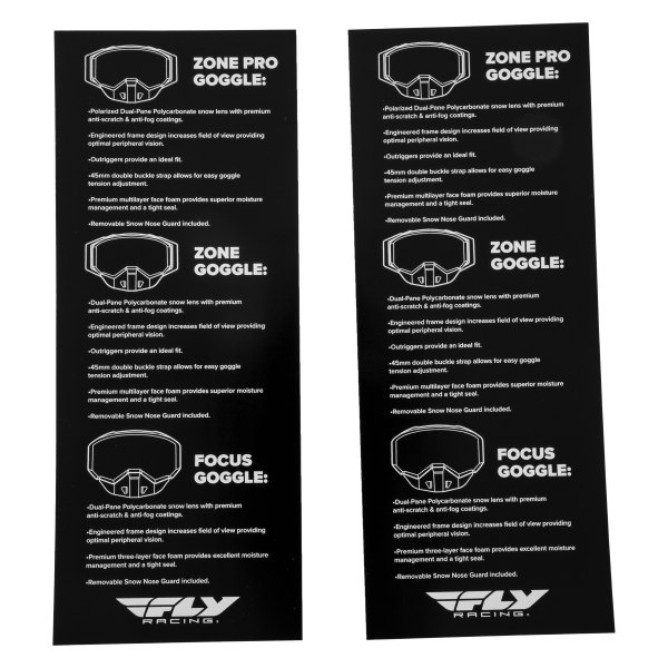 Fly Racing® - Snow Bullet Point Magnet