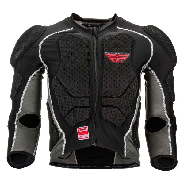 Fly Racing® - Barricade Adult Long Sleeve Armored Jacket (Large, Black/Gray)