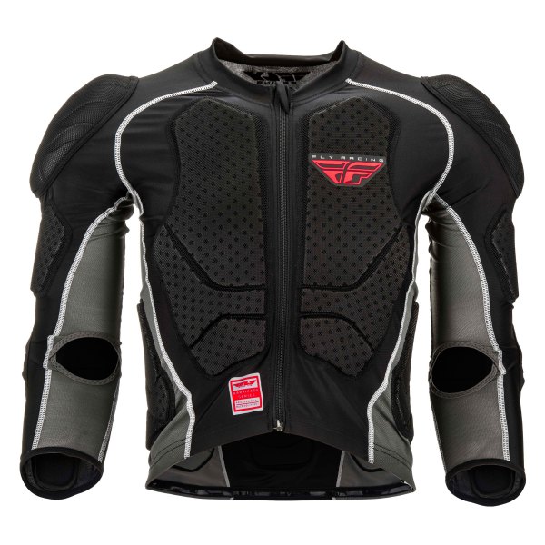 Fly Racing® - Barricade Adult Long Sleeve Armored Jacket (Medium, Black/Gray)