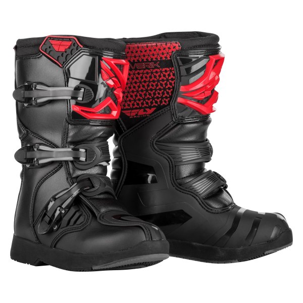 Fly Racing® - Maverik Youth Boots (US 04, Red/Black)