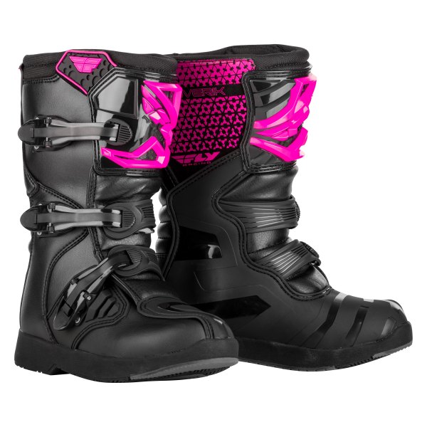 Fly Racing® - Maverik Youth Boots (US 01, Pink/Black)