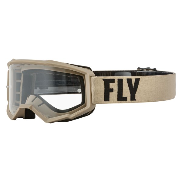 Fly Racing® - Focus Adult Goggles (Khaki/Brown)