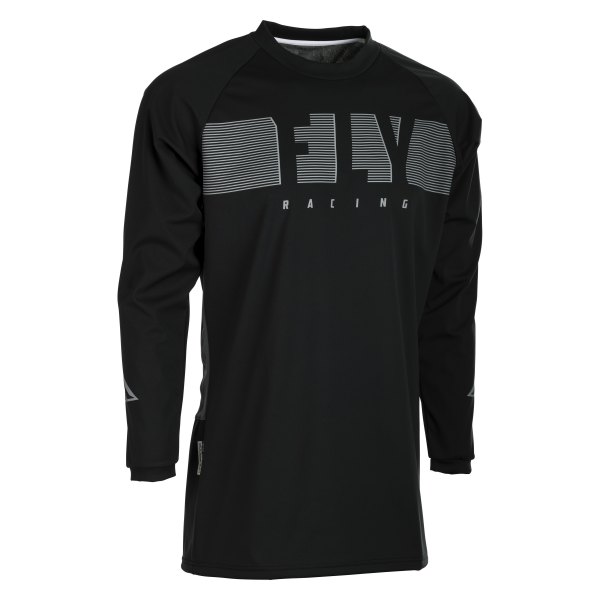 Fly Racing® - Windproof Men's Jersey (Large, Black/Gray)