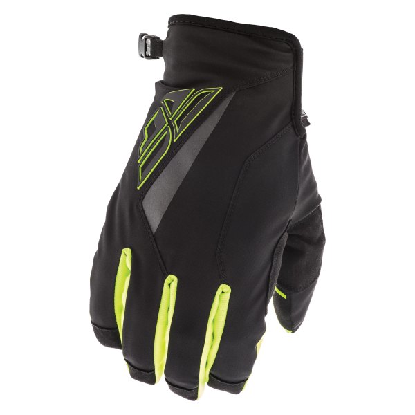 Fly Racing® - Title Men's Gloves (8, Black/Hi-Viz)