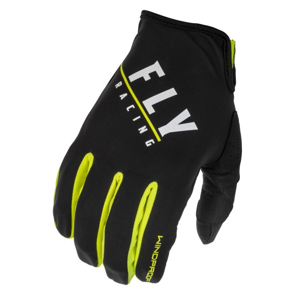 Fly Racing® - Windproof Men's Gloves (06, Black/Hi-Viz)