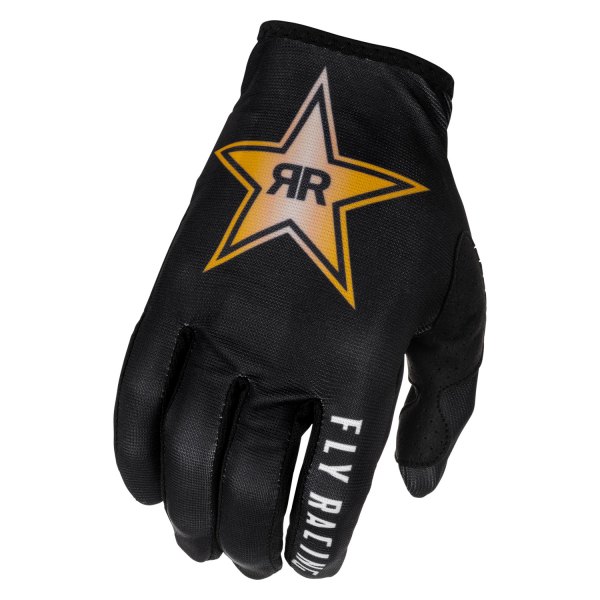 Fly Racing® - Lite Rockstar Men's Gloves (2X-Large, Black/Gold)