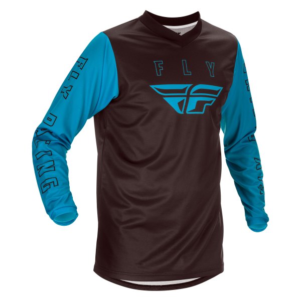Fly Racing® - F-16 V2 Youth Jersey (Large, Blue/Black)