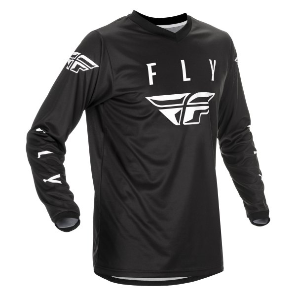 Fly Racing® - Universal Jersey (Medium, Black/White)