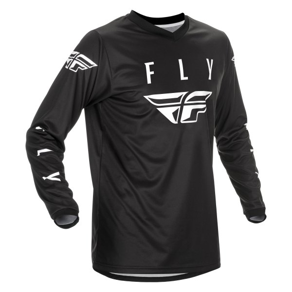 Fly Racing® - Universal Jersey (X-Large, Black/White)
