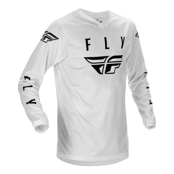 Fly Racing® - Universal Jersey (Medium, White/Black)