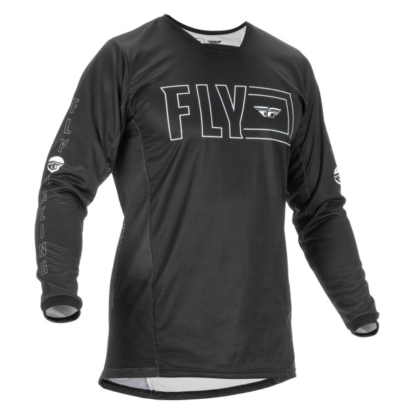 Fly Racing® - Men's Kinetic Fuel™ Large Black/White Long Sleeve Jersey