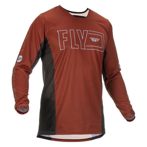 Fly Racing® - Men's Kinetic Fuel™ Large Rust/Black Long Sleeve Jersey