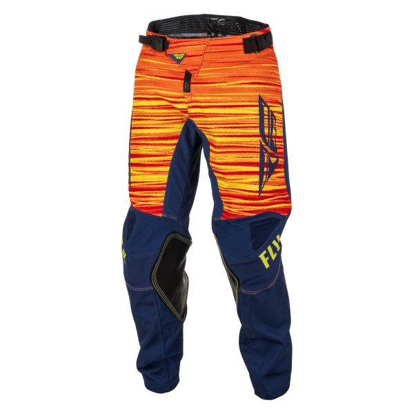 Fly Racing® - Kinetic Wave Youth Pants (26, Navy/Yellow/Red)