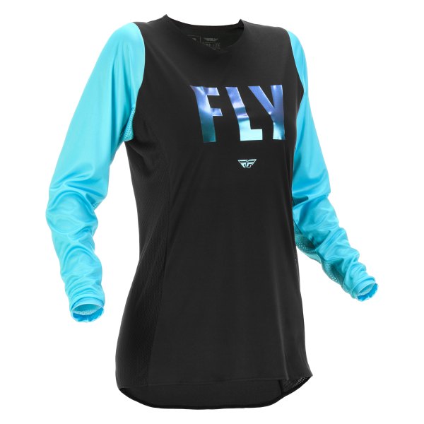 Fly Racing® - Lite Women's Jersey (Medium, Black/Aqua)