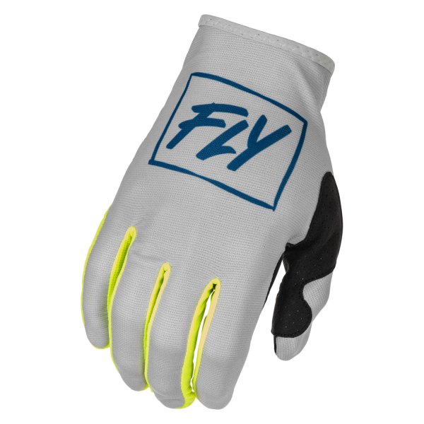 Fly Racing® - Lite Men's Gloves (Medium, Gray/Teal/Hi-Viz)