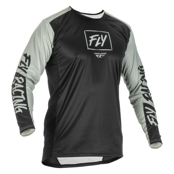 Fly Racing® - Lite V2 Men's Jersey (Medium, Black/Gray)