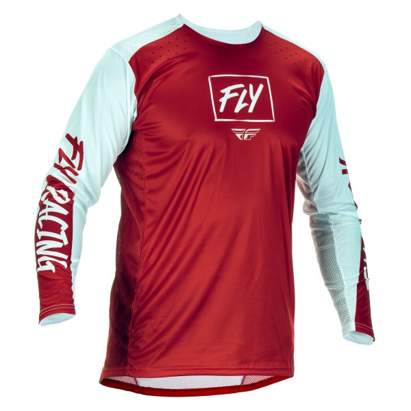 Fly Racing® - Men's Lite™ 2X-Large Red/White Long Sleeve Jersey