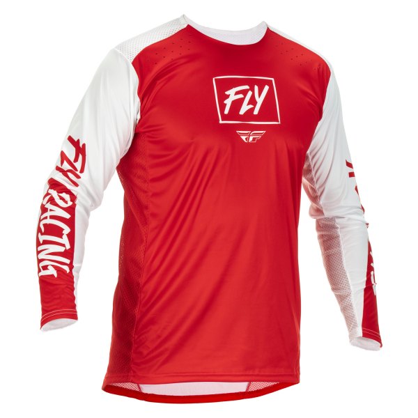 Fly Racing® - Lite V2 Men's Jersey (Large, Red/White)